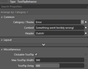 Behavior properties in Expression Blend